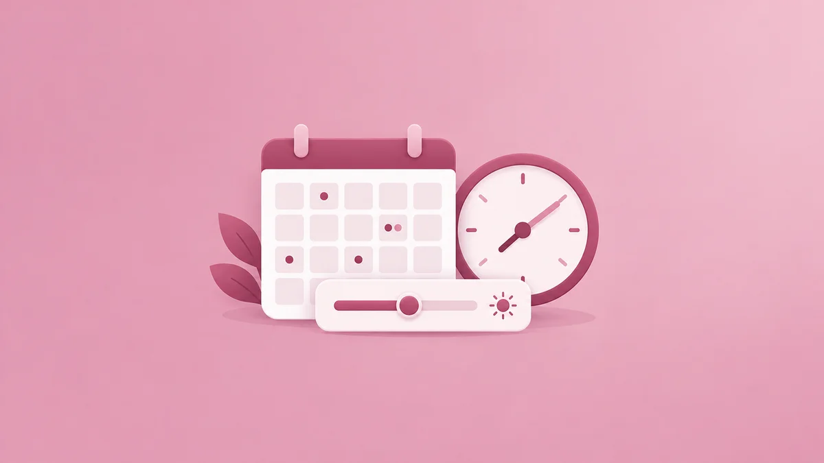 Calendar delivery slots with a clock and daily pacing control